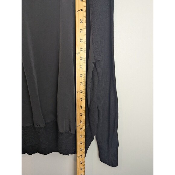 Ellen Tracy Women's Top Black Long Sleeve Lightweight Sweater Size L‎ Elegant - Picture 5 of 7
